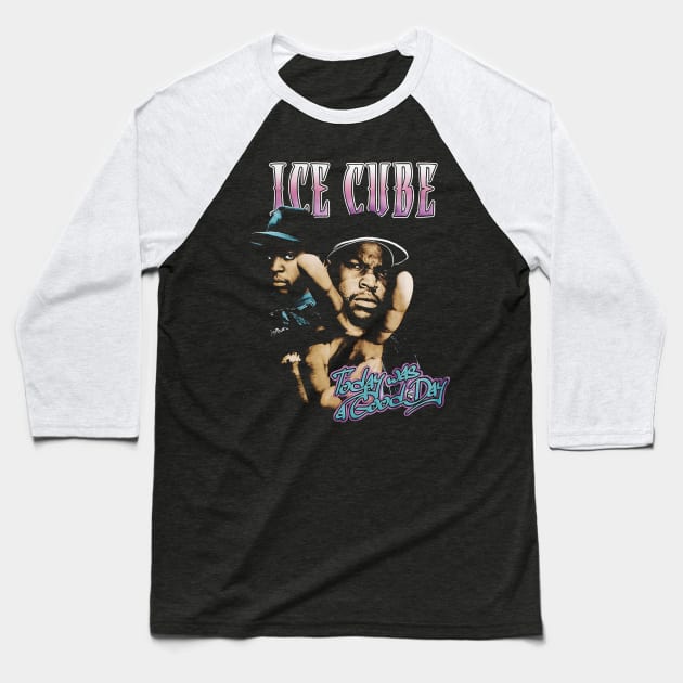 ice cube Baseball T-Shirt by Villages Of Izbor